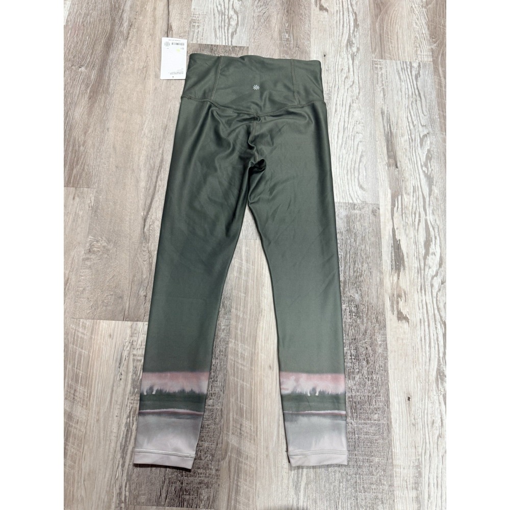 ATHLETA Ultra High Rise Elation 7/8‎ Tight Size XS Ombre Olive Powervita NEW